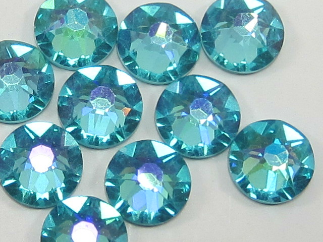 72 pcs. 20ss LIGHT TURQUOISE GLACIER BLUE FLATBACK European Rhinestones